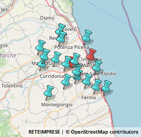 Mappa Via Fontanelle, 62010 Morrovalle MC, Italia (11.35263)