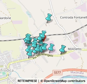 Mappa Via Donatello, 62010 Morrovalle MC, Italia (0.32273)