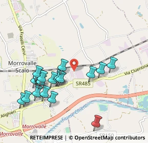 Mappa Via Donatello, 62010 Morrovalle MC, Italia (1.0355)