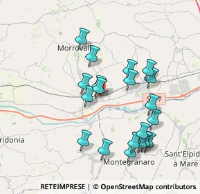 Mappa Via Donatello, 62010 Morrovalle MC, Italia (3.7315)