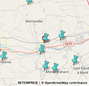 Mappa Via Donatello, 62010 Morrovalle MC, Italia (5.92636)