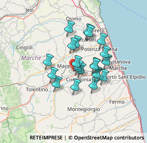 Mappa Borgo Piediripa, 62100 Macerata MC, Italia (10.3785)