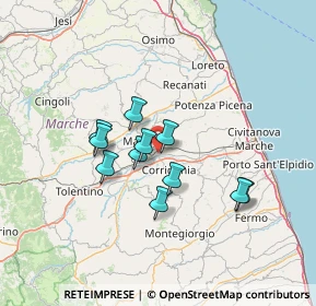 Mappa Borgo Piediripa, 62100 Macerata MC, Italia (10.95545)