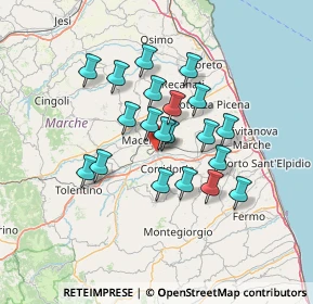 Mappa Borgo Piediripa, 62100 Macerata MC, Italia (11.2655)