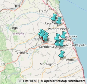 Mappa Borgo Piediripa, 62100 Macerata MC, Italia (9.37636)