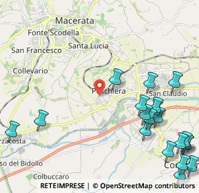 Mappa Via Esino, 62100 Macerata MC, Italia (3.1265)