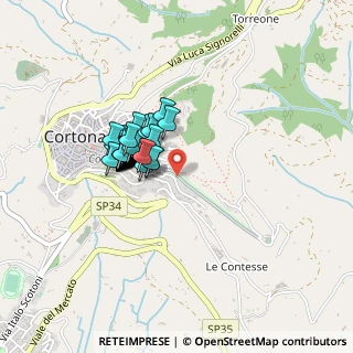 Mappa Viale Giardini Pubblici, 52044 Cortona AR, Italia (0.33571)