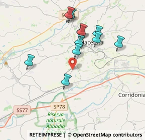 Mappa Via Pieve, 62100 Macerata MC, Italia (3.75455)