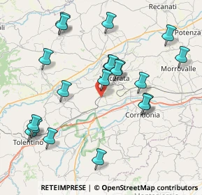 Mappa Via Pieve, 62100 Macerata MC, Italia (8.7415)