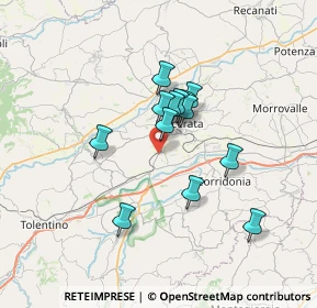 Mappa Via Pieve, 62100 Macerata MC, Italia (5.40846)