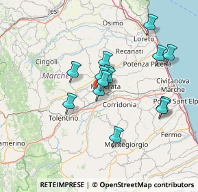 Mappa Via Pieve, 62100 Macerata MC, Italia (12.26286)