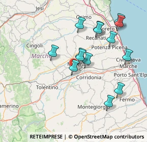 Mappa Via Pieve, 62100 Macerata MC, Italia (15.36857)