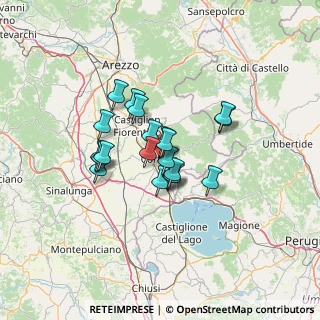 Mappa Viale Cesare Battisti, 52044 Cortona AR, Italia (9.605)