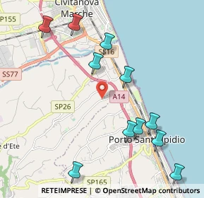 Mappa Strada Castellano, 63821 Porto Sant'Elpidio FM, Italia (2.46)