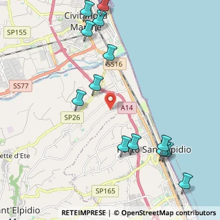 Mappa Strada Castellano, 63821 Porto Sant'Elpidio FM, Italia (2.68615)