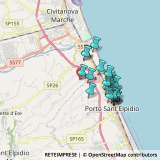 Mappa Strada Castellano, 63821 Porto Sant'Elpidio FM, Italia (1.597)