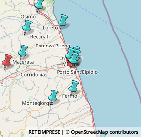 Mappa Via Daniele Manin, 63811 Fermo FM, Italia (17.0425)