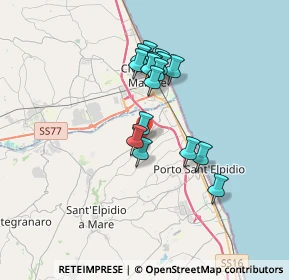 Mappa Via Daniele Manin, 63811 Fermo FM, Italia (2.91438)