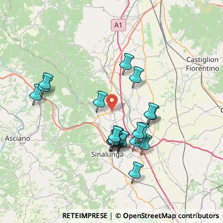 Mappa Via Circonvallazione, 52046 Lucignano AR, Italia (7.35)