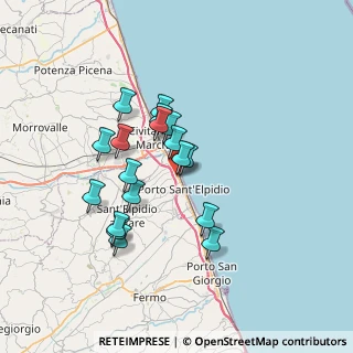 Mappa Via Lucania, 63821 Porto Sant'Elpidio FM, Italia (6.015)