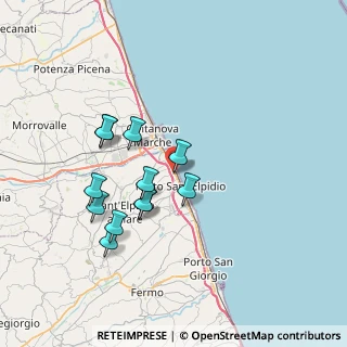Mappa Via Lucania, 63821 Porto Sant'Elpidio FM, Italia (6.76417)