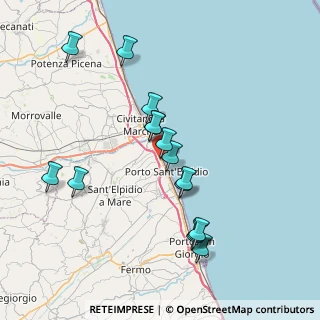 Mappa Via Lucania, 63821 Porto Sant'Elpidio FM, Italia (7.634)