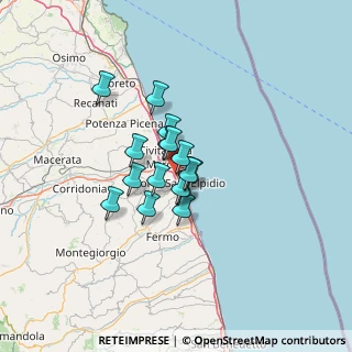 Mappa Via Lucania, 63821 Porto Sant'Elpidio FM, Italia (8.35563)