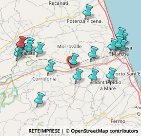 Mappa Via Carlo Collodi, 62010 Trodica MC, Italia (9.429)