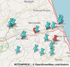 Mappa Via Carlo Collodi, 62010 Trodica MC, Italia (9.2655)