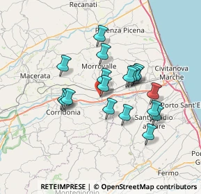 Mappa Via Carlo Collodi, 62010 Trodica MC, Italia (5.985)