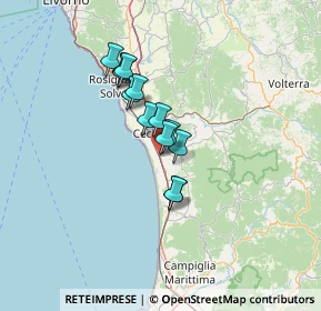 Mappa Strada Provinciale della Camminata, 57020 Bibbona LI, Italia (9.51385)