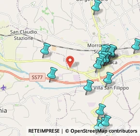 Mappa Sarrocciano Metano, 62010 Morrovalle MC, Italia (2.4625)