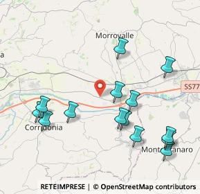 Mappa Sarrocciano Metano, 62010 Morrovalle MC, Italia (4.56143)