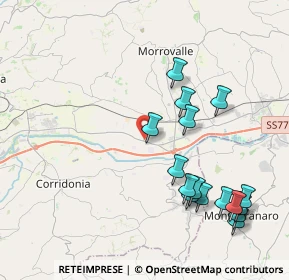 Mappa Sarrocciano Metano, 62010 Morrovalle MC, Italia (4.62438)