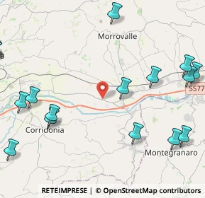 Mappa Sarrocciano Metano, 62010 Morrovalle MC, Italia (6.7915)