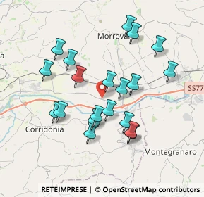 Mappa Sarrocciano Metano, 62010 Morrovalle MC, Italia (3.5365)