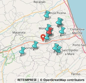 Mappa Sarrocciano Metano, 62010 Morrovalle MC, Italia (5.62917)