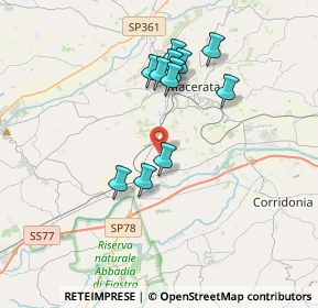 Mappa Contrada della Pieve, 62100 Macerata MC, Italia (3.30583)