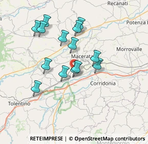 Mappa Contrada della Pieve, 62100 Macerata MC, Italia (6.49786)
