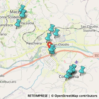 Mappa Via le Conce, 62014 Corridonia MC, Italia (2.56875)