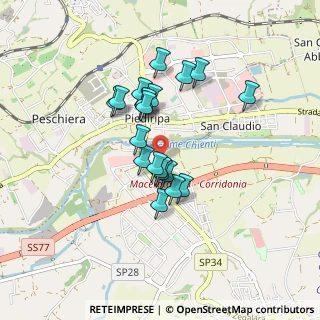 Mappa Via le Conce, 62014 Corridonia MC, Italia (0.7)