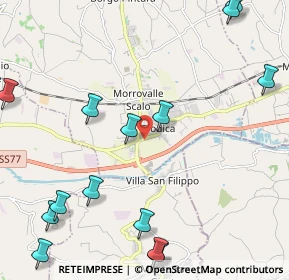 Mappa Via Dante Alighieri, 62010 Trodica MC, Italia (3.5155)