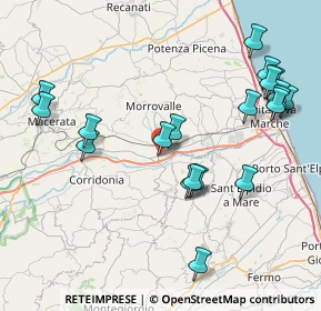 Mappa Via Dante Alighieri, 62010 Trodica MC, Italia (9.302)