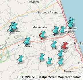 Mappa Via Dante Alighieri, 62010 Trodica MC, Italia (9.217)