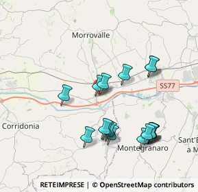 Mappa Via Dante Alighieri, 62010 Trodica MC, Italia (3.93235)