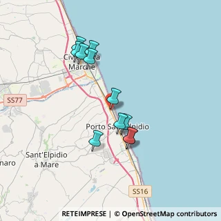 Mappa Via Montecarlo, 63821 Porto Sant'Elpidio FM, Italia (3.37727)