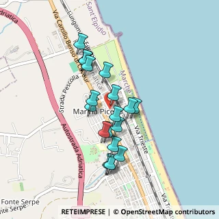 Mappa Via Montecarlo, 63821 Porto Sant'Elpidio FM, Italia (0.3985)