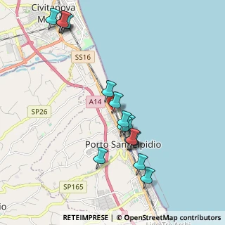 Mappa Via Norvegia, 63821 Porto Sant'Elpidio FM, Italia (2.2375)