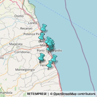 Mappa Via Montecarlo, 63821 Porto Sant'Elpidio FM, Italia (7.48727)