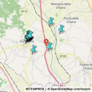 Mappa A1 Milano - Napoli, 52046 Lucignano AR, Italia (1.8075)